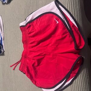 Nike Red and Black Sports Shorts